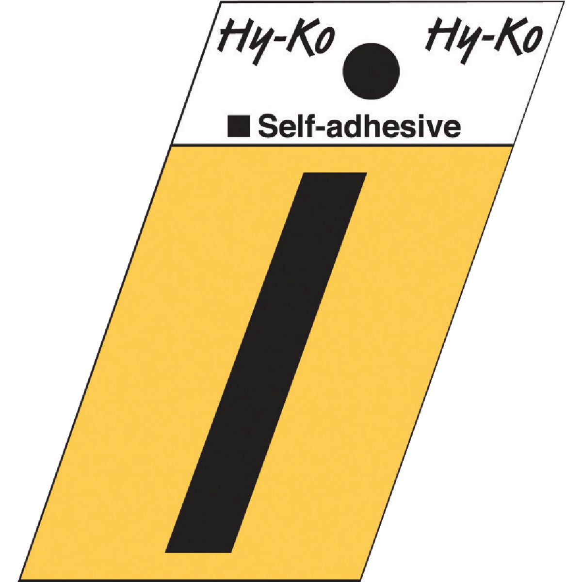 Hy-Ko Aluminum 1.5 In. Self-Adhesive Letter, I