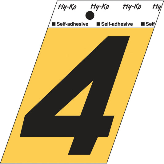 Hy-Ko Aluminum 3-1/2 In. Non-Reflective Adhesive Number Four