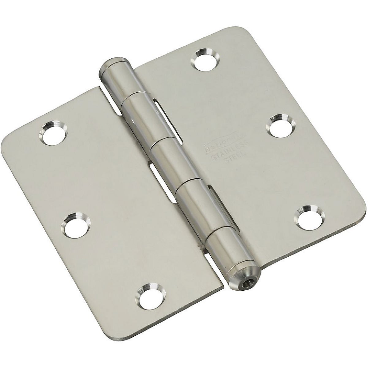 3-1/2 In. x 1/4 In. Radius Stainless Steel Door Hinge