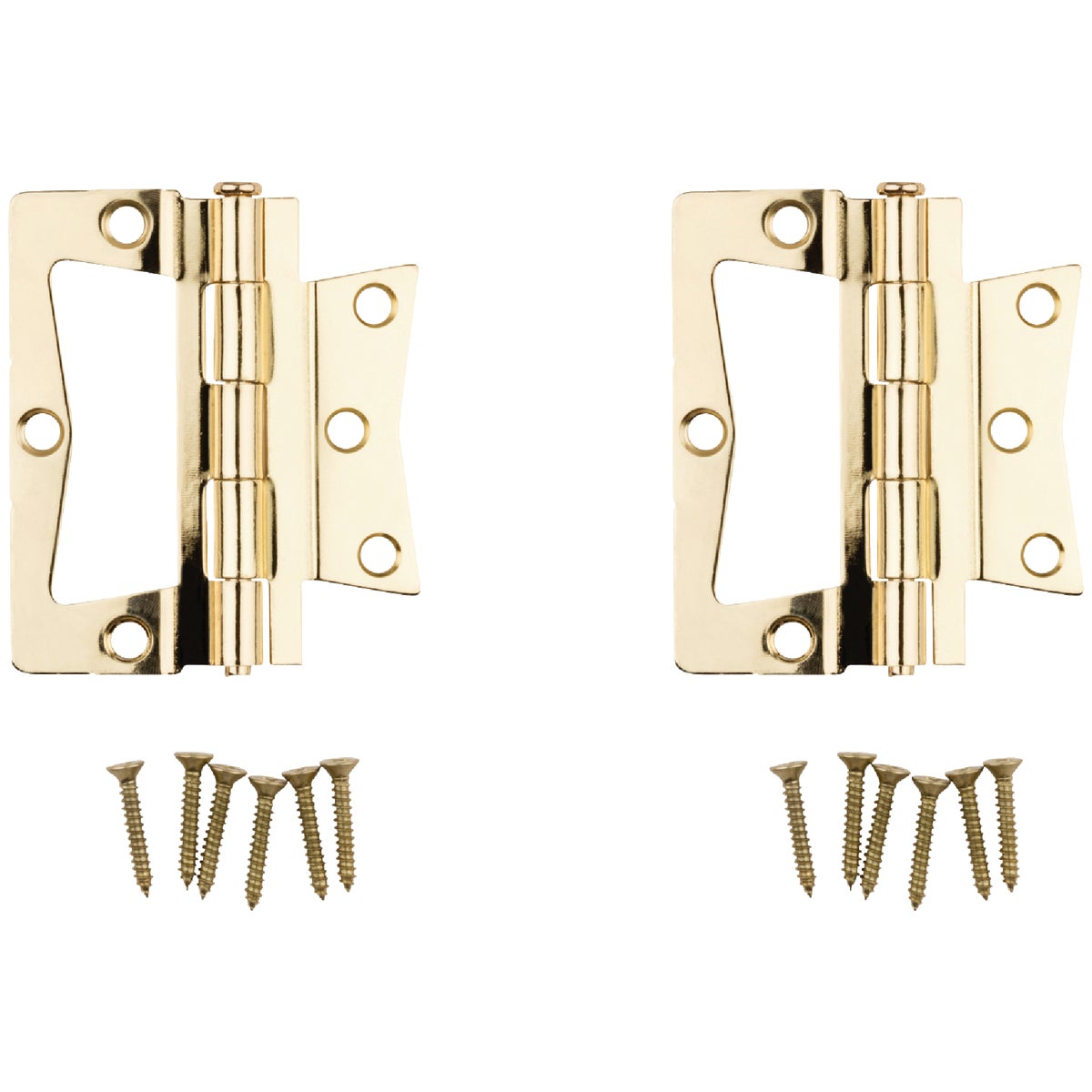 National 3-1/2 In. x 3-1/2 In. Non-Mortise Hinge (2 Count)