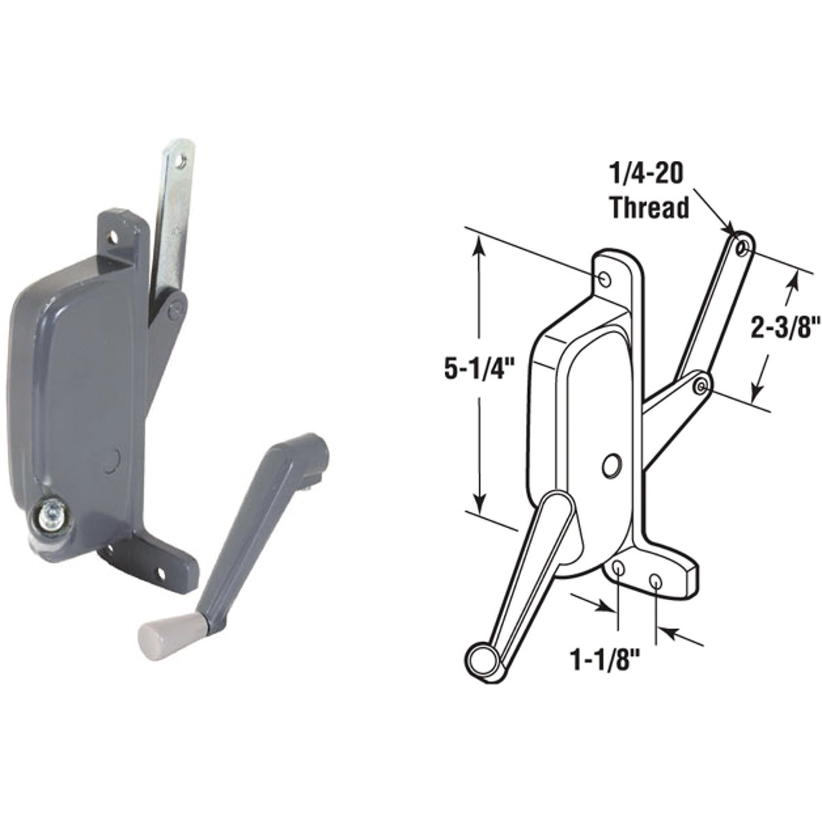 Slide-Co Left Hand Air Control Keller Awning Window Operator