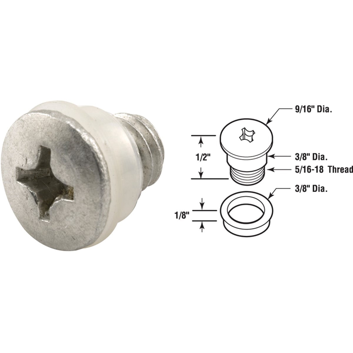 Slide-Co Die-Cast Awning Link Repair Bolt And Bushing (4 Sets)