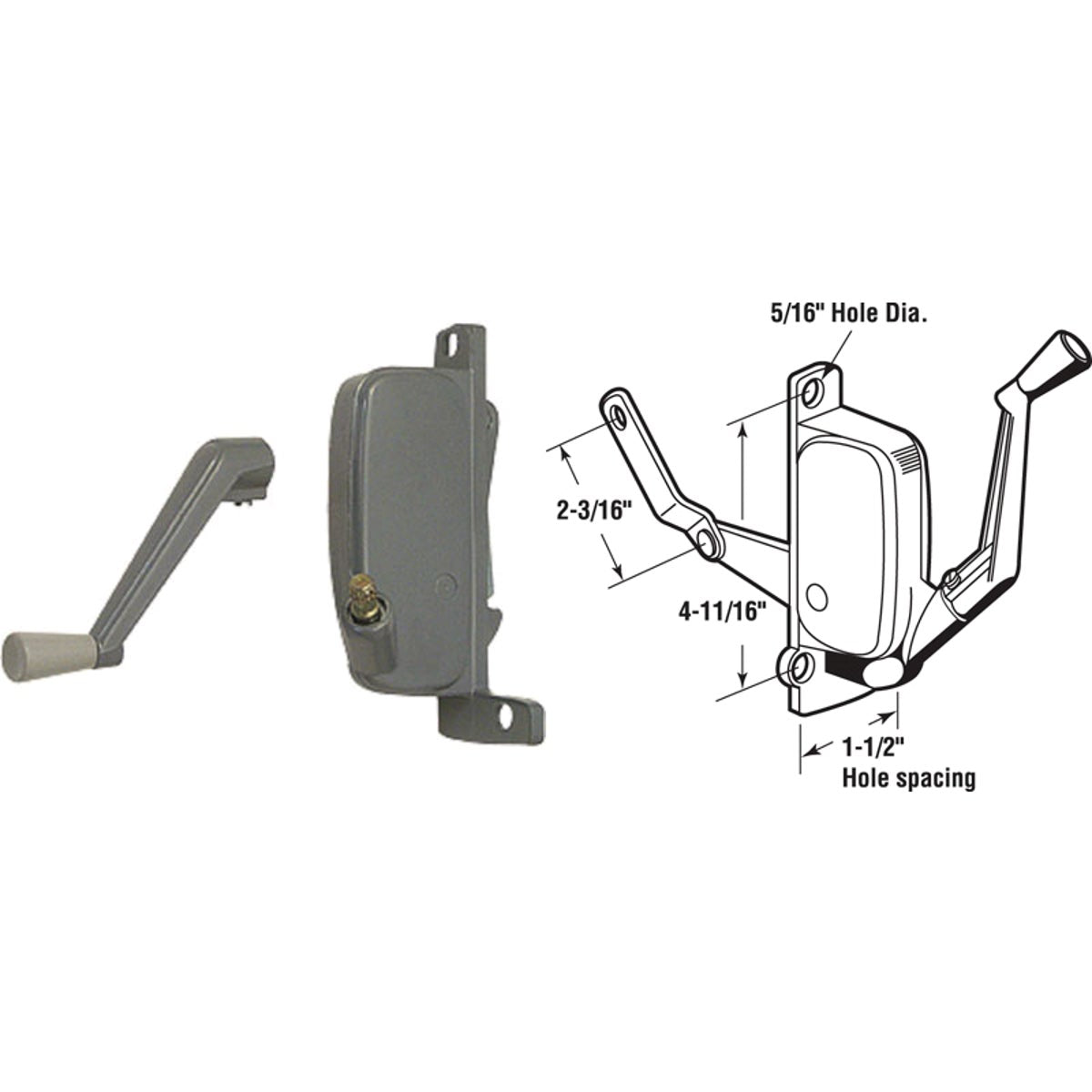 Slide-Co Left Hand Miami Awning Window Operator