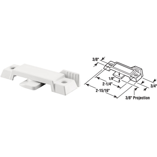 Prime-Line White Latch Sliding Window Sash Lock