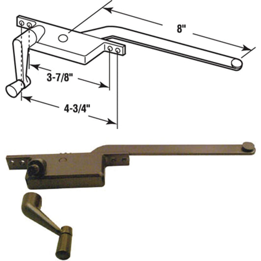 Slide-Co Right Hand Die-Cast Casement Operator