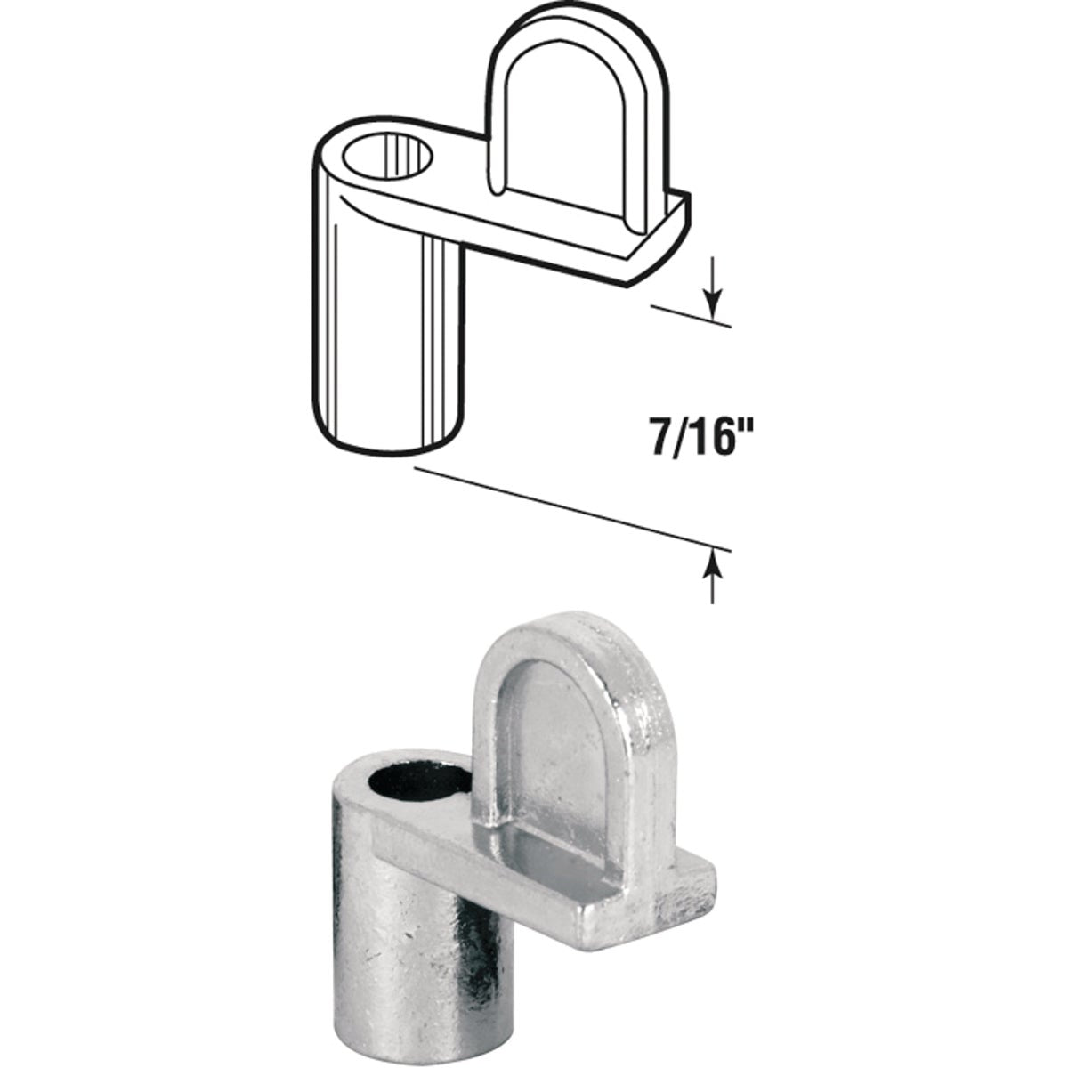 Slide-Co Offset 7/16 In. Diecast Window Screen Clip (12 Count)