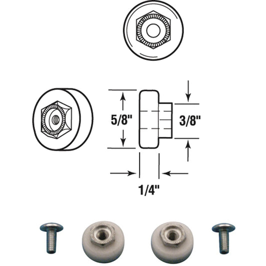 SLIDE-CO Shower Door Roller