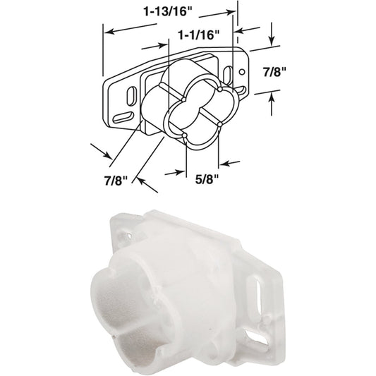 SLIDE-CO Rear Plastic White Track Socket