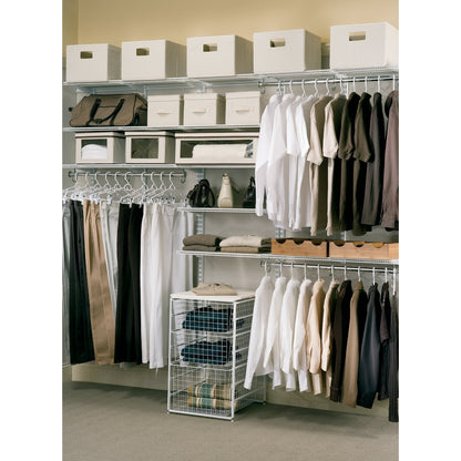 Organized Living FreedomRail 2 Ft. W. x 12 in. D Profile Ventilated Closet Shelf, White