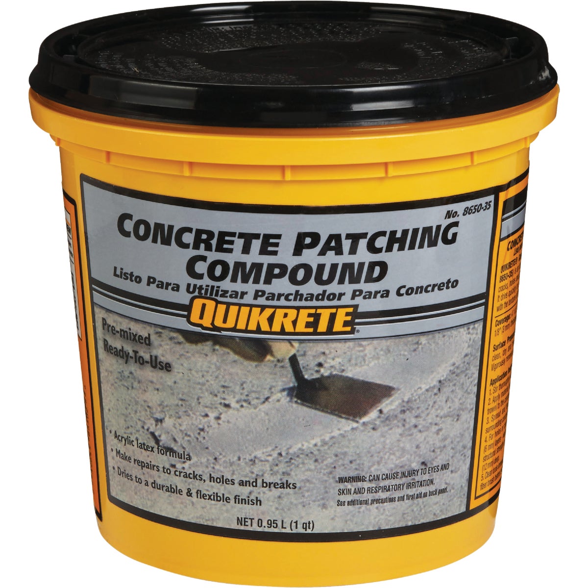 Quikrete 1 Qt Pre-Mixed Gray Concrete Patch