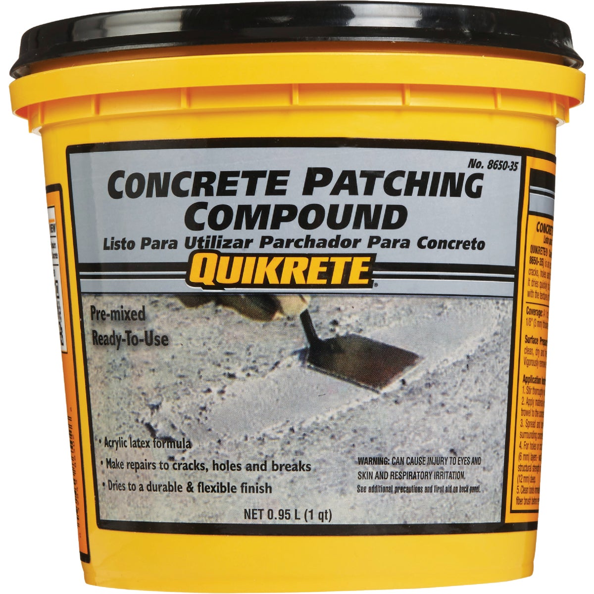 Quikrete 1 Qt Pre-Mixed Gray Concrete Patch