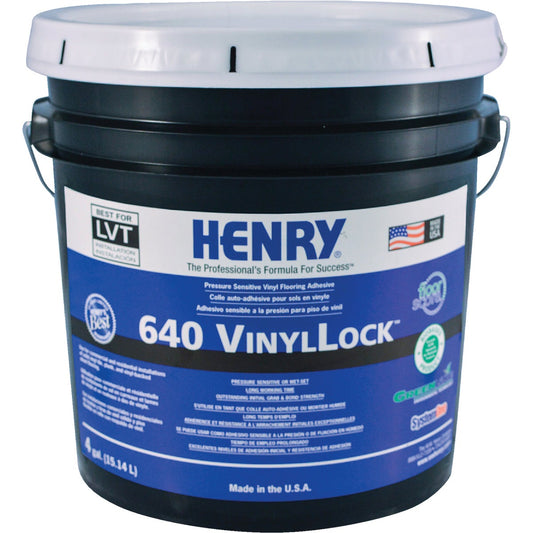 Henry 640 VinylLock Pressure Sensitive Vinyl Floor Adhesive, 4 Gal.