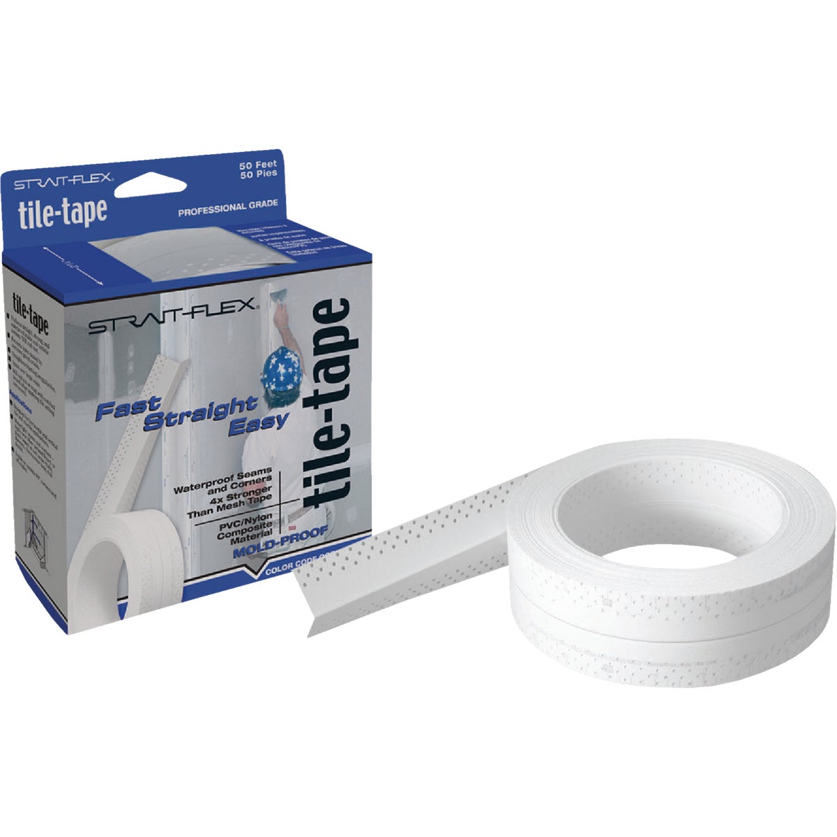 Strait Flex Tile-Tape 2-1/4 In. x 50 Ft. Cement Board Tape