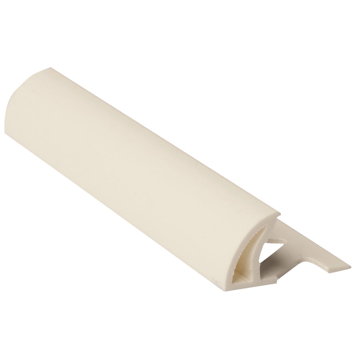 M-D Building Products 3/8 In. x 8 Ft. White Heavy-Duty Vinyl Tile Edging