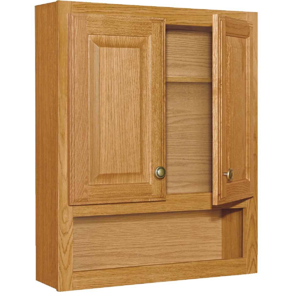 Continental Cabinets Modular Honey Oak Finish 23-1/4 In. W. x 28 In. H. x 7-1/4 In. D. Wall Bath Cabinet