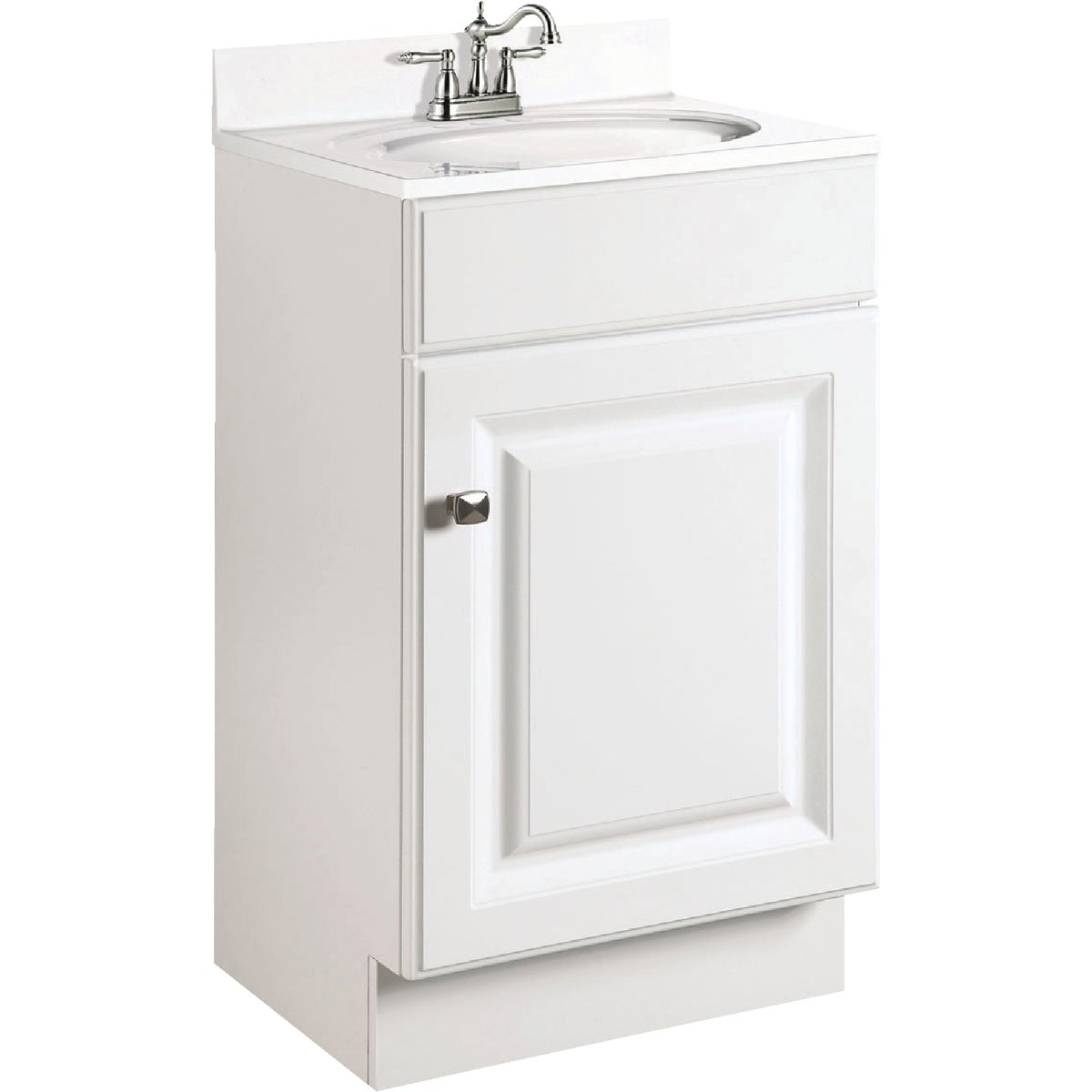 Design House Wyndham White 18 In. W x 31-1/2 In. H x 16 In. D Vanity Base, 1 Door