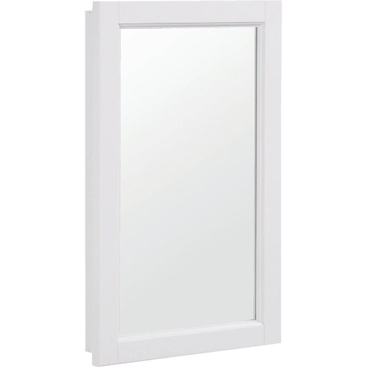 Design House Wyndham White 16 In. W x 30 In. H x 4-3/4 In. D Single Mirror Surface Mount Medicine Cabinet