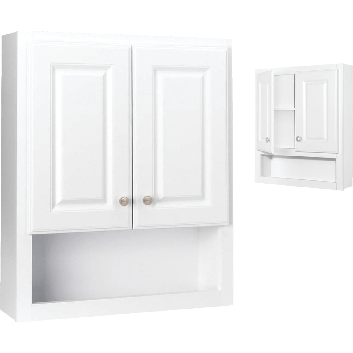 Continental Cabinets Modular Semi-Gloss White Finish 23-1/4 In. W. x 28 In. H. x 7-1/4 In. D. Wall Bath Cabinet