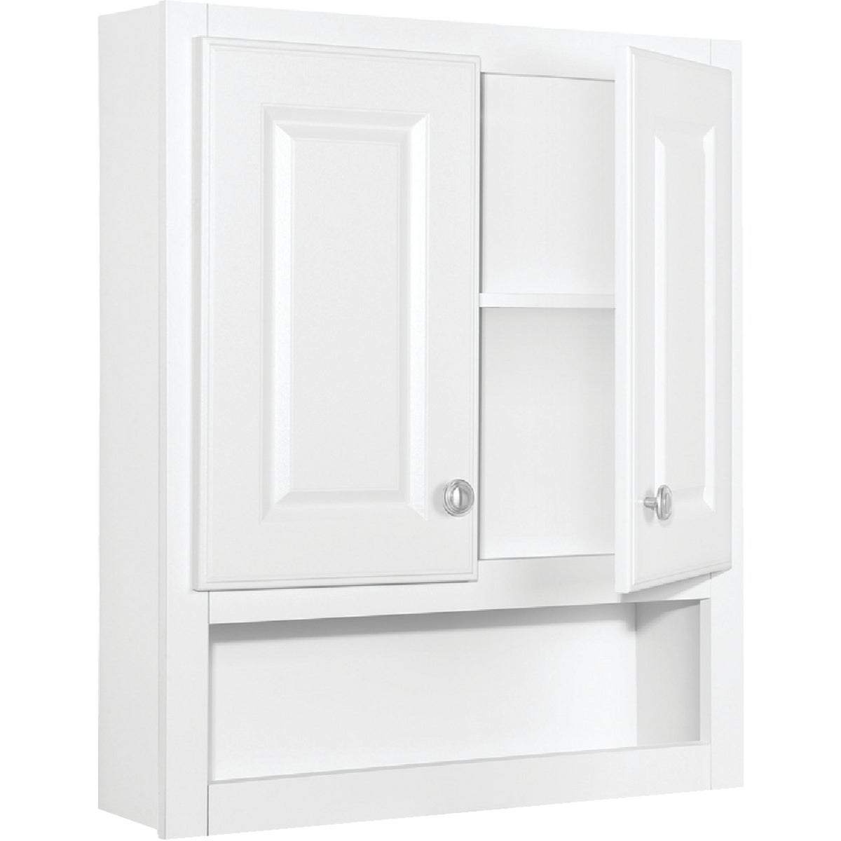 Continental Cabinets Modular Semi-Gloss White Finish 23-1/4 In. W. x 28 In. H. x 7-1/4 In. D. Wall Bath Cabinet