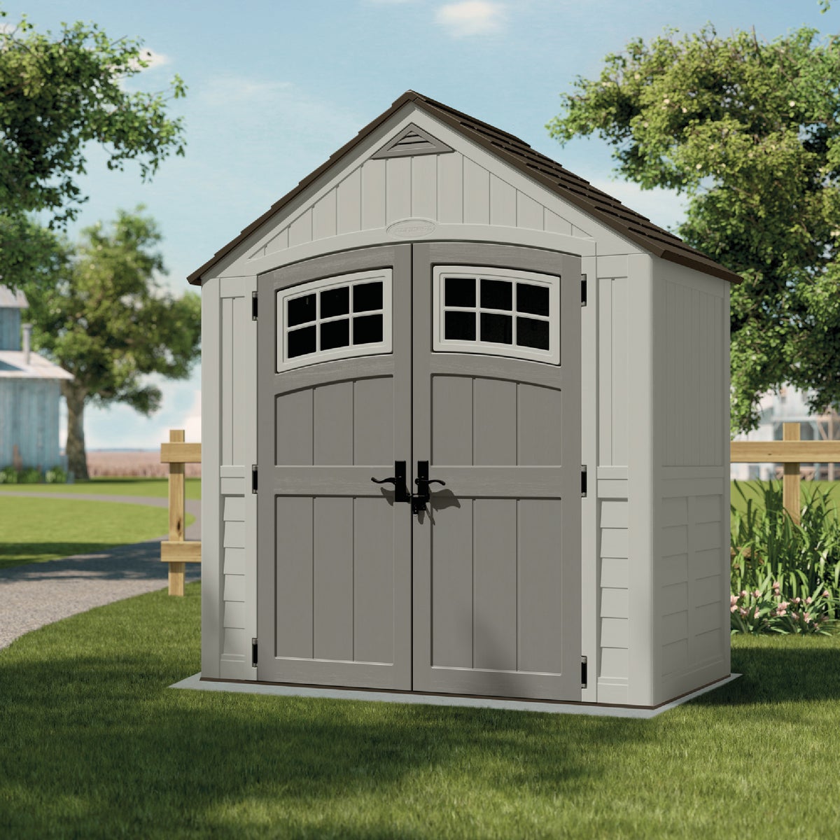 Suncast Cascade 171 Cu. Ft. Blow Molded Resin Storage Shed