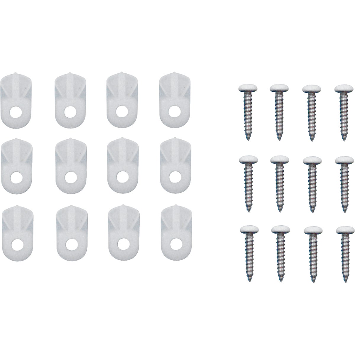 Prime-Line White Turn Button Screen Clip (12-Pack)