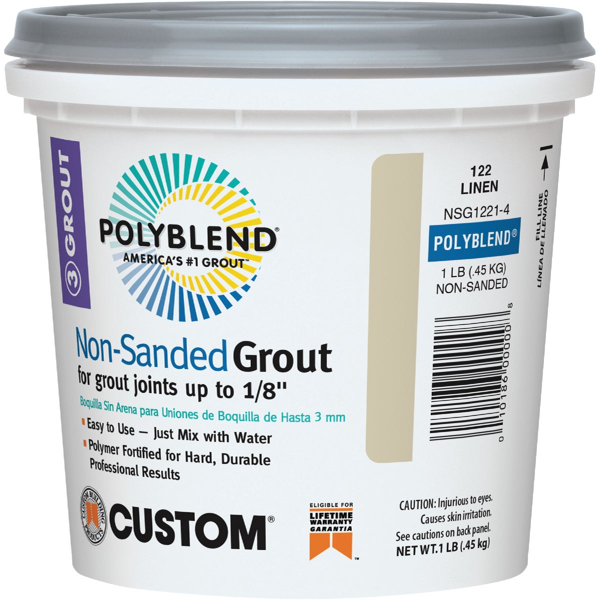 Custom Building Products Polyblend 1 Lb. Linen Non-Sanded Tile Grout