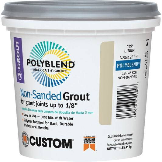 Custom Building Products Polyblend 1 Lb. Bright White Non-Sanded Tile Grout