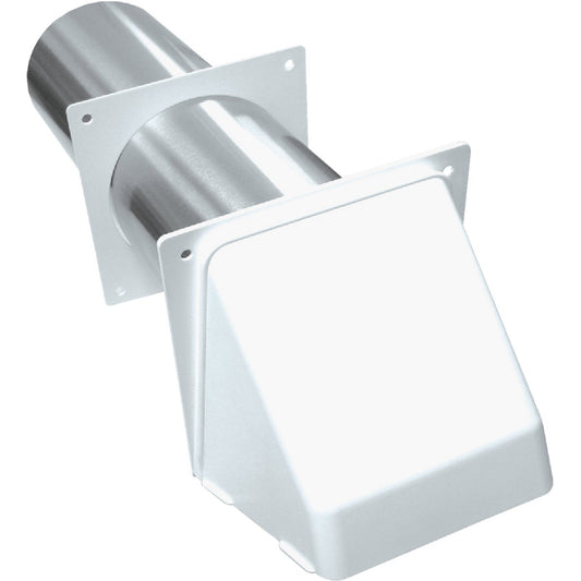 Lambro 4 In. White Plastic Preferred Dryer Vent Hood