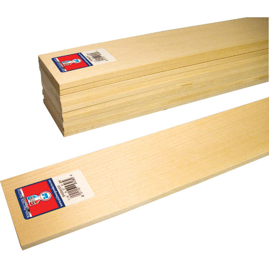 Midwest Products 1/4 In. x 3 In. x 2 Ft. Basswood Board