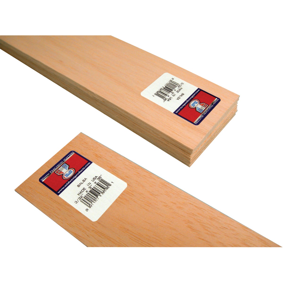 Midwest 3/32 In. x 3 In. x 3 Ft. Balsa Board