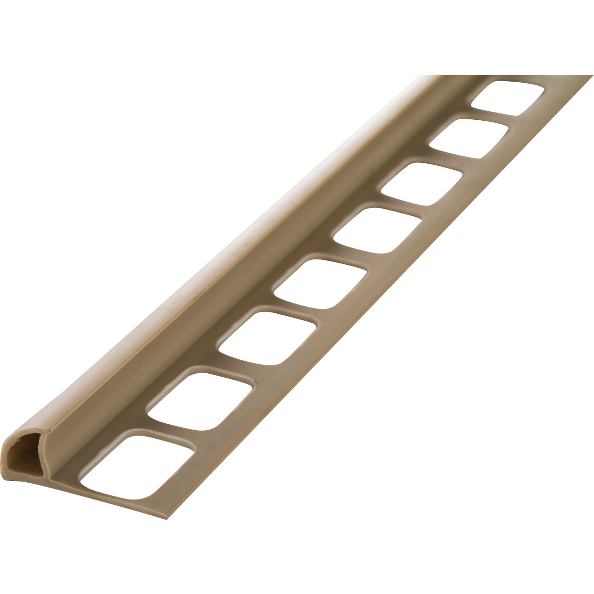 M-D 3/8 In. x 8 Ft. Beige PVC Bullnose Tile Edging