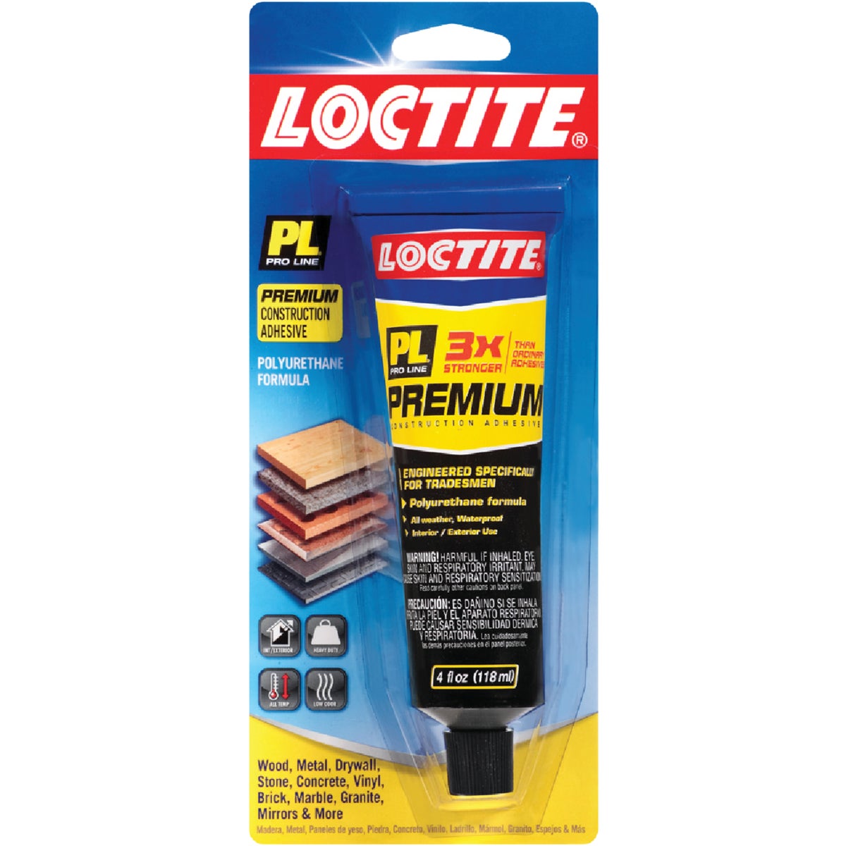 LOCTITE PL Premium 4 Oz. Polyurethane Construction Adhesive