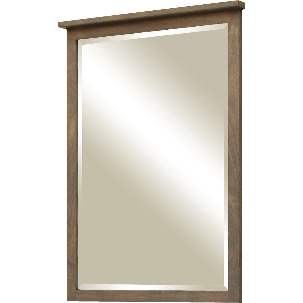 Sunny Wood Aiden Designer Taupe 24 In. W x 36 In. H Vanity Mirror