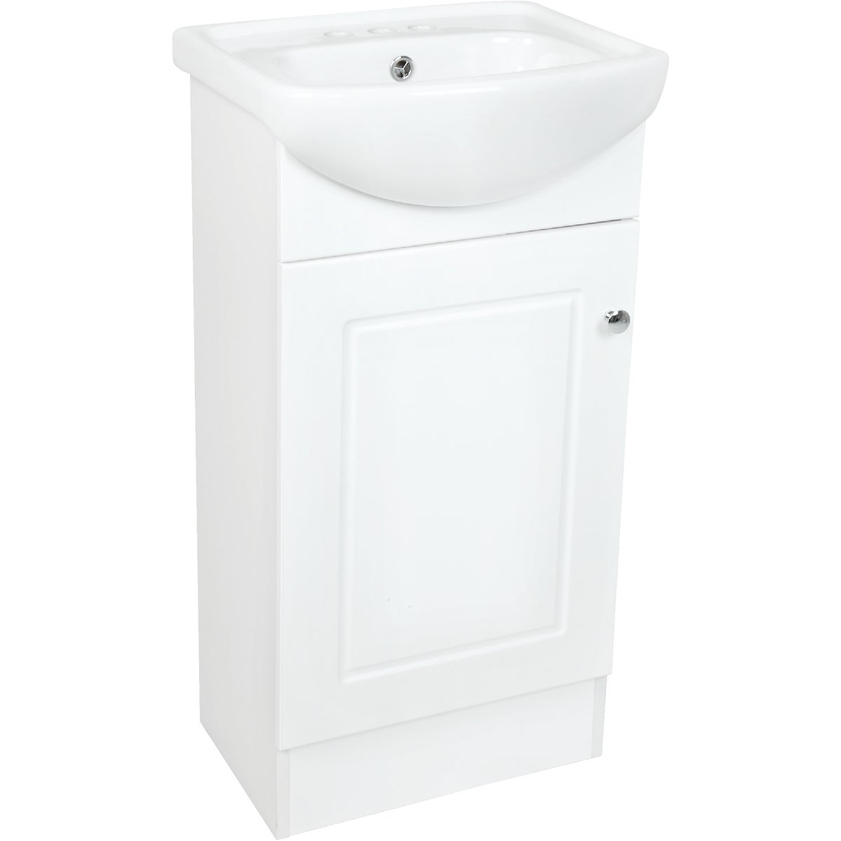 IC Fabac Dafne White 18 In. W x 34-1/2 In. H x 15 In. D Vanity with Vitreous China Top