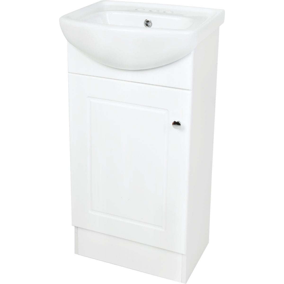 IC Fabac Dafne White 18 In. W x 34-1/2 In. H x 15 In. D Vanity with Vitreous China Top