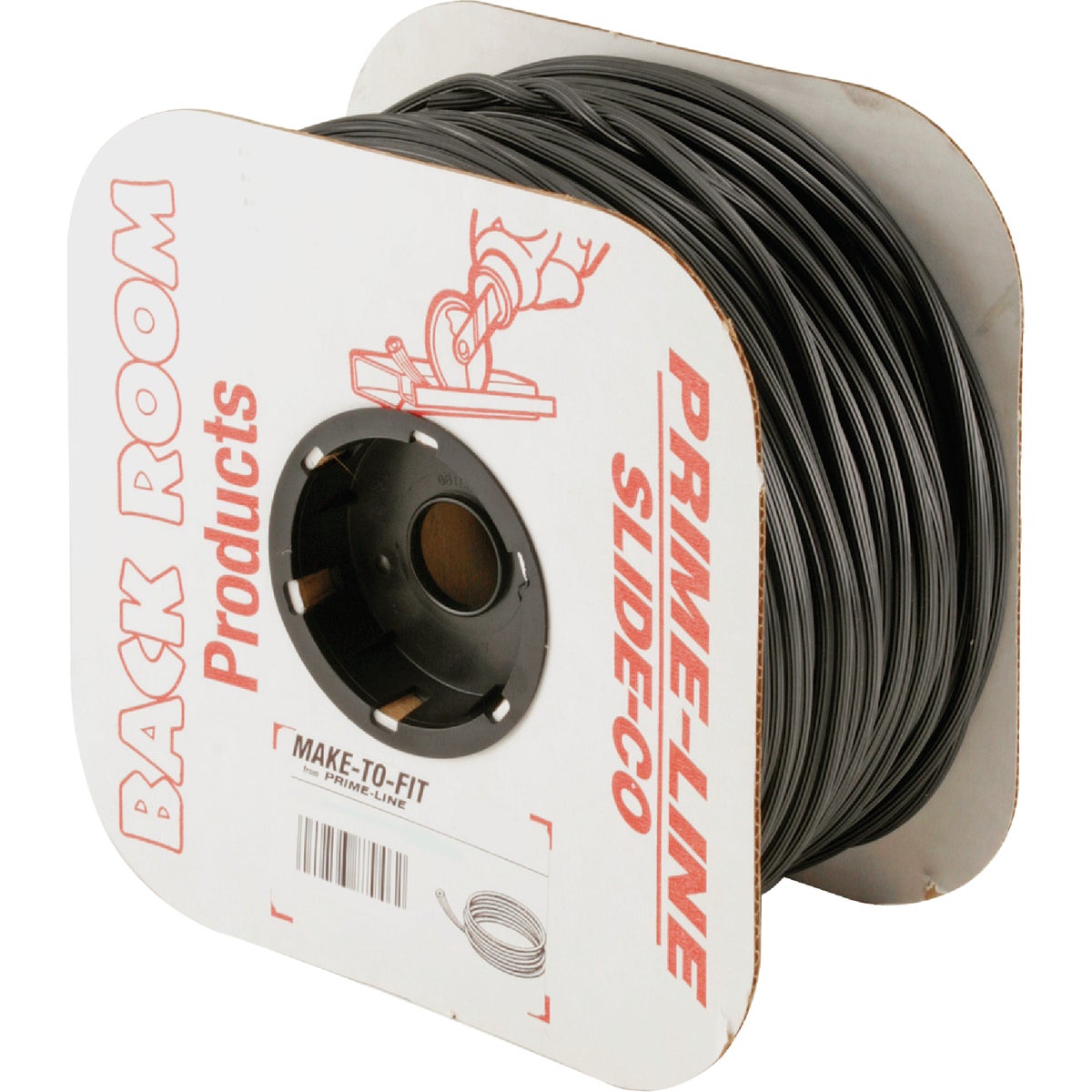 Prime-Line 0.155 In. Dia. x 500 Ft. L. Black Vinyl Screen Retainer Spline