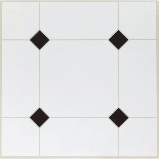 Home Impressions Black Diamond 12 In. x 12 In. Vinyl Floor Tile (45 Sq. Ft./Box)