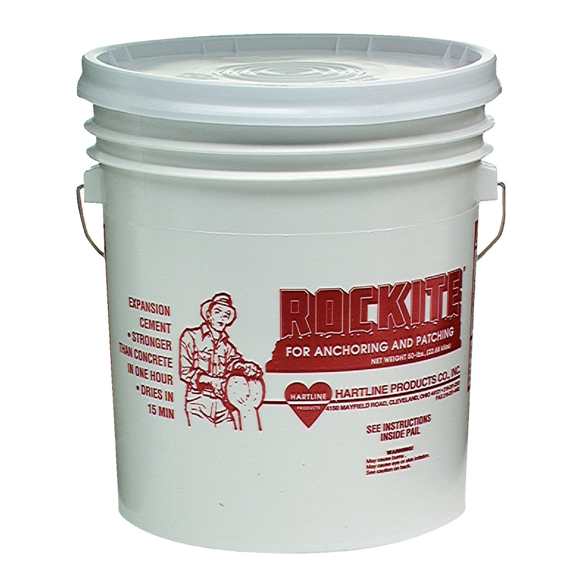 Rockite 50 Lb Plastic Pail Hydraulic Cement