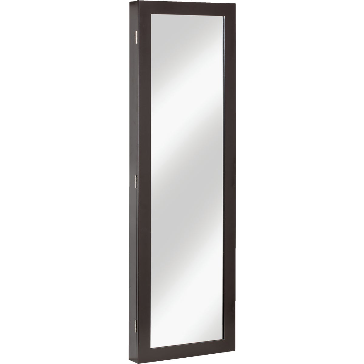 Erias Home Designs 14.5 In. W. X 47.5 In. H. X 3 In. D. Jewelry Armoire Framed Wall Mirror