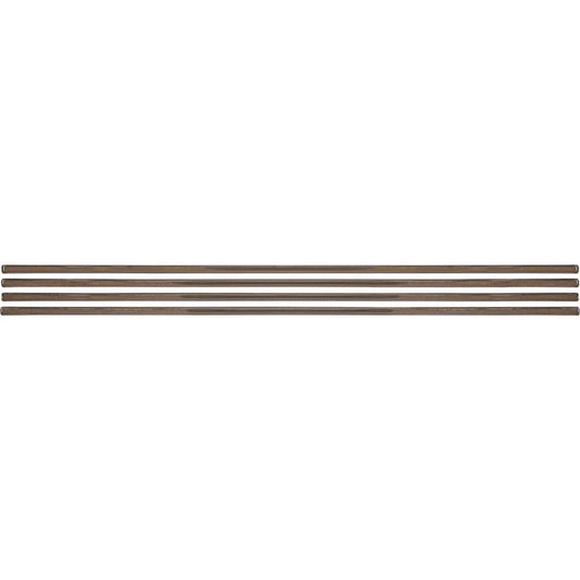 Smart Edge 0.27 In. x 18 In. Peel & Stick Edge Backsplash Trim, Ambra (Bronze Metallic) (4-Pack)