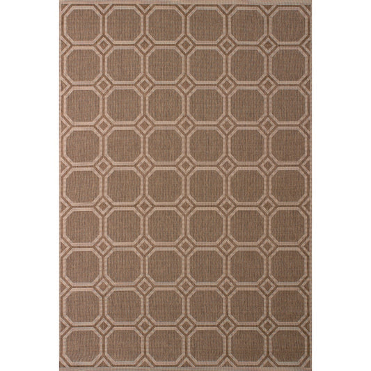 United Weavers Mosaic 5 Ft. x 8 Ft. Indoor/Outdoor Area Rug, Brown