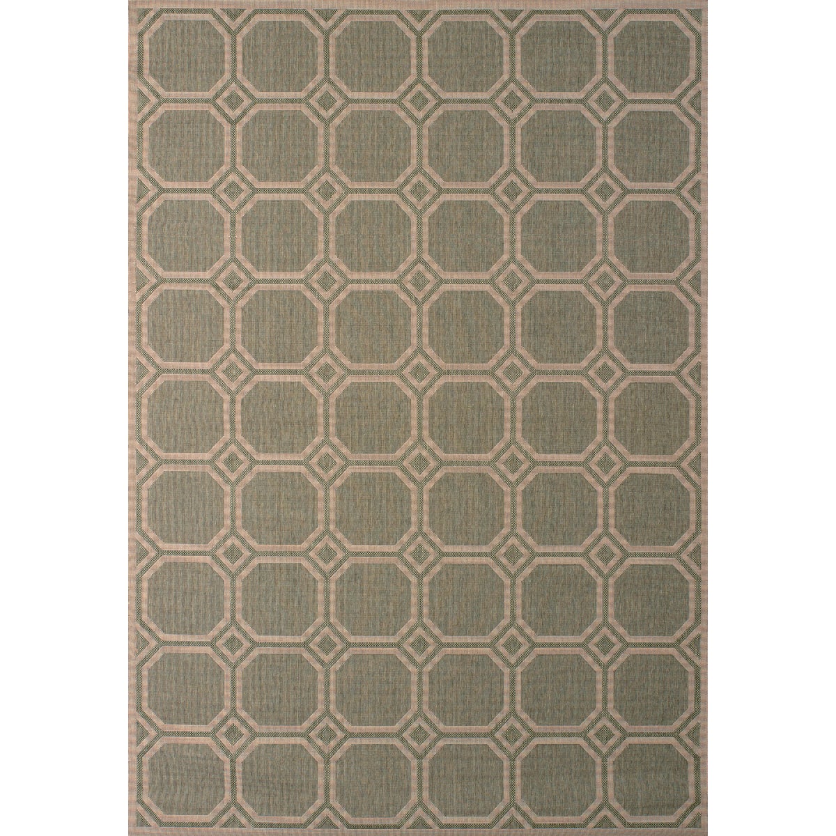 United Weavers Mosaic 5 Ft. x 8 Ft. Indoor/Outdoor Area Rug, Green