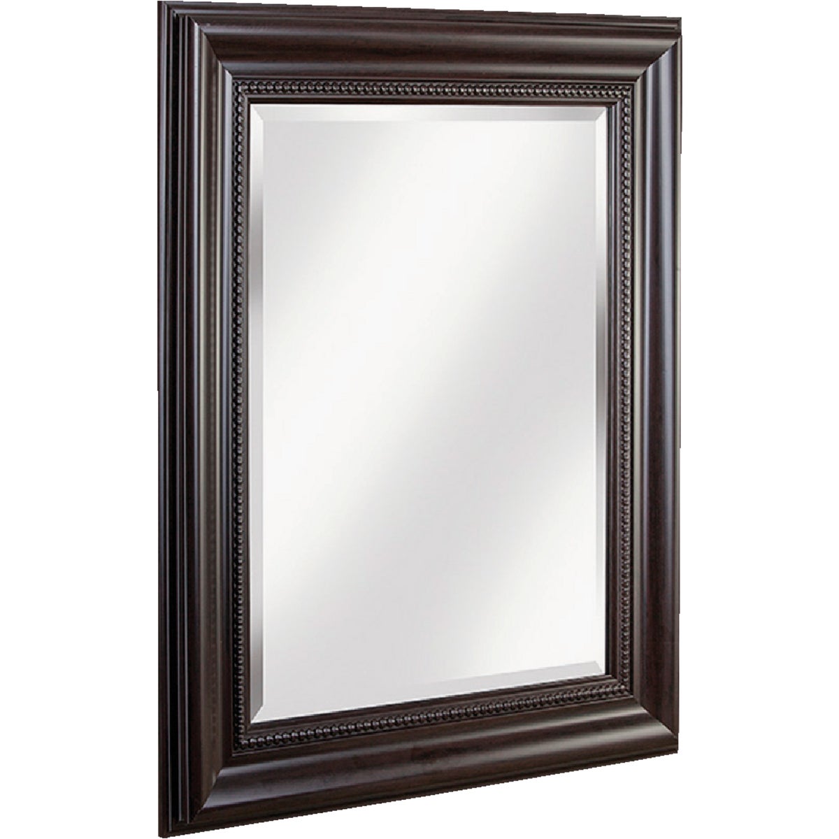 Erias Home Designs 27 In. W. x 33 In. H. Espresso & Bronze Framed Wall Mirror