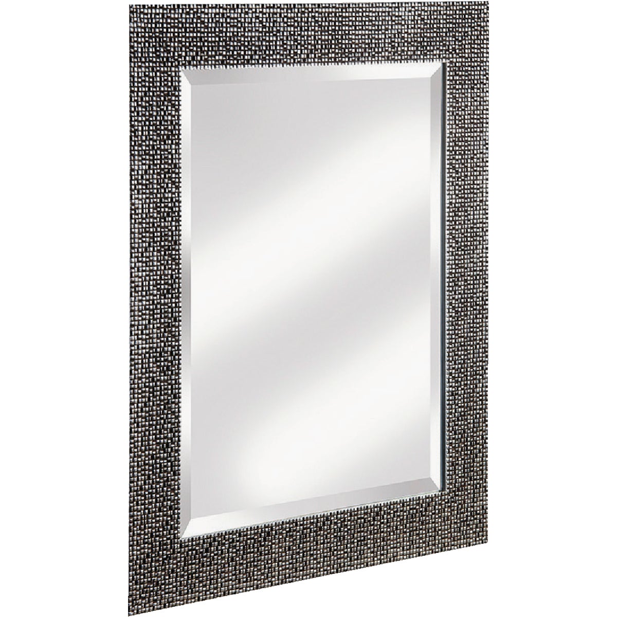 Erias Home Designs 25.5 In. W. x 35.5 In. H. Chromed Espresso Framed Wall Mirror