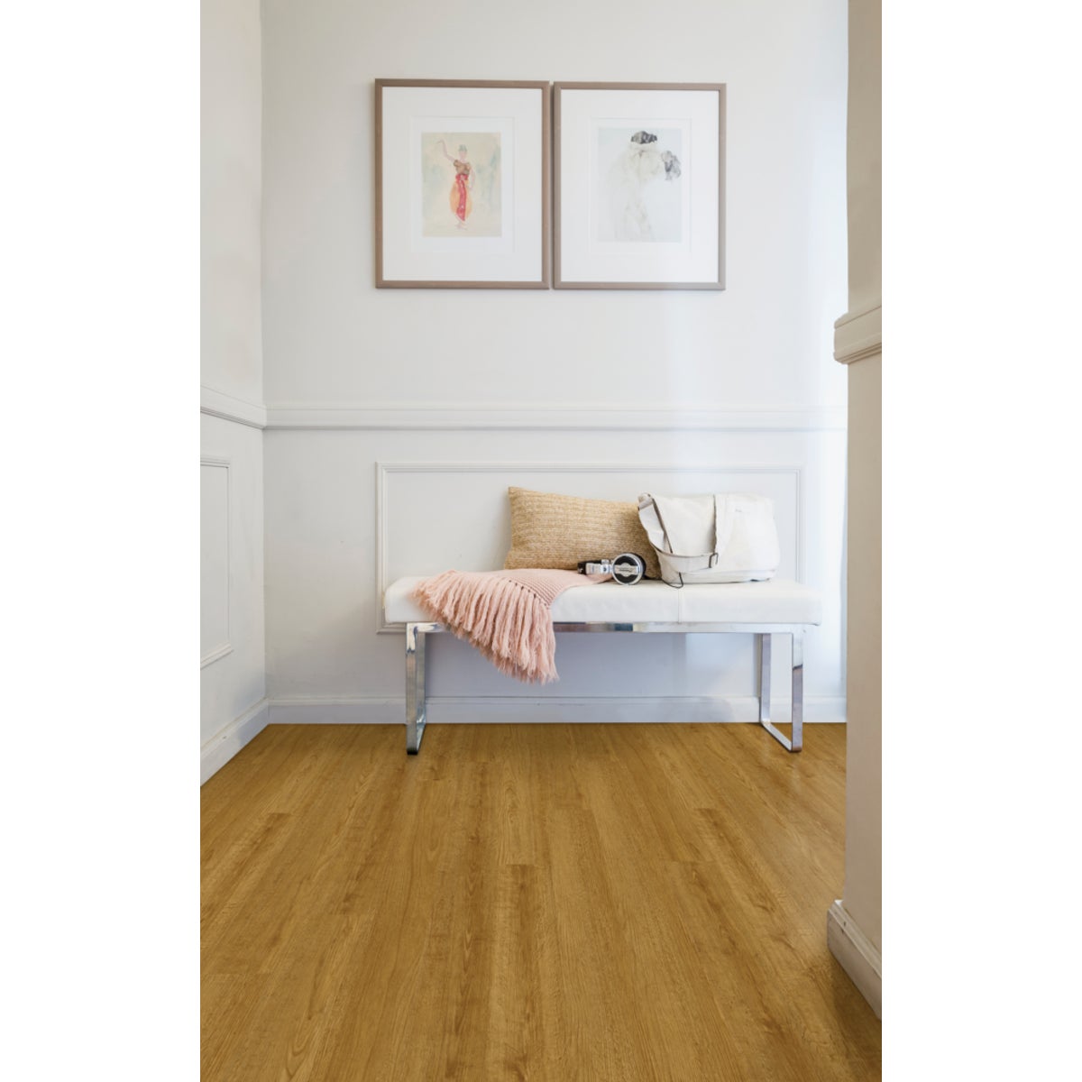 Mohawk Daventry Harvest Teak 6 In. W x 48 In. L Luxury Vinyl Rigid Core Floor Plank (32.18 Sq. Ft./Case)