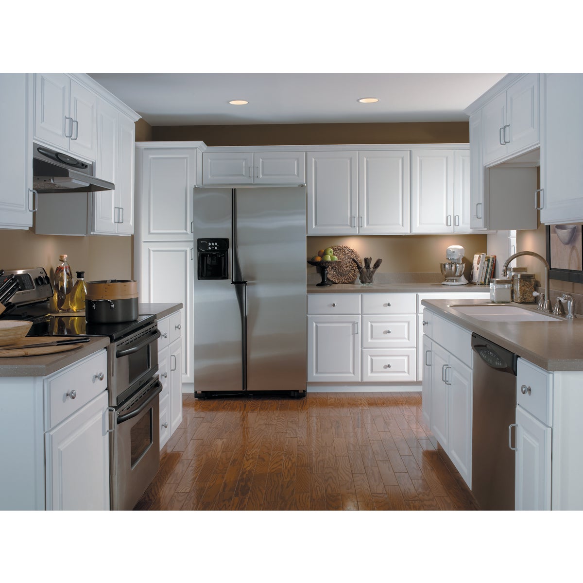 Continental Cabinets Hamilton 12 In. W. x 34-1/2 In. H. x 24 In. D. White Thermofoil Base Kitchen Cabinet