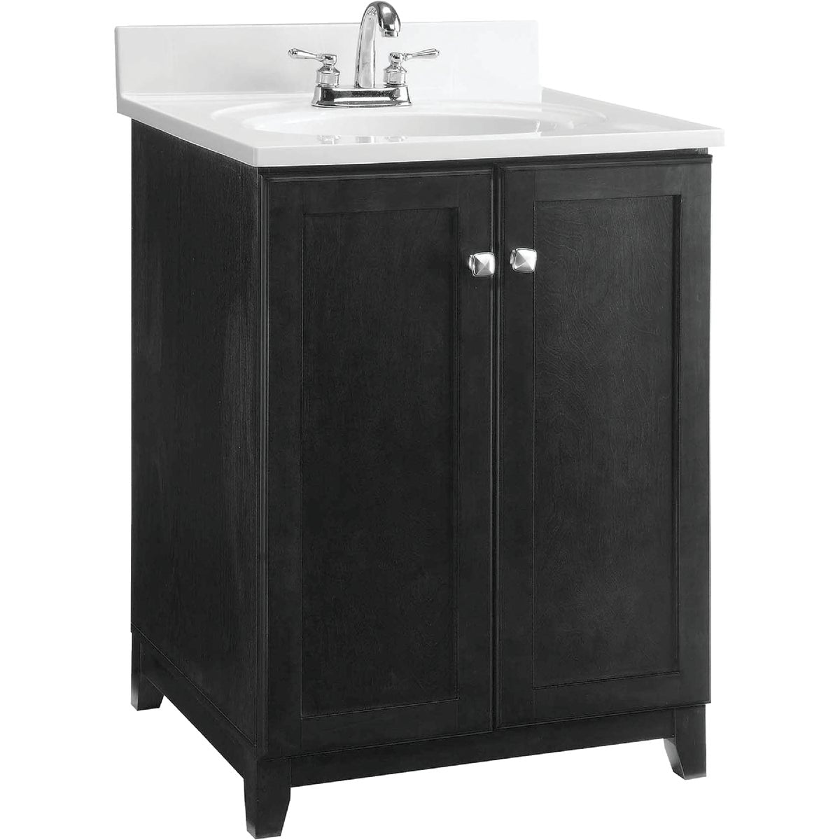 Design House Shorewood Espresso 24 In. W x 33 In. H x 21 In. D Vanity Base, 2 Door