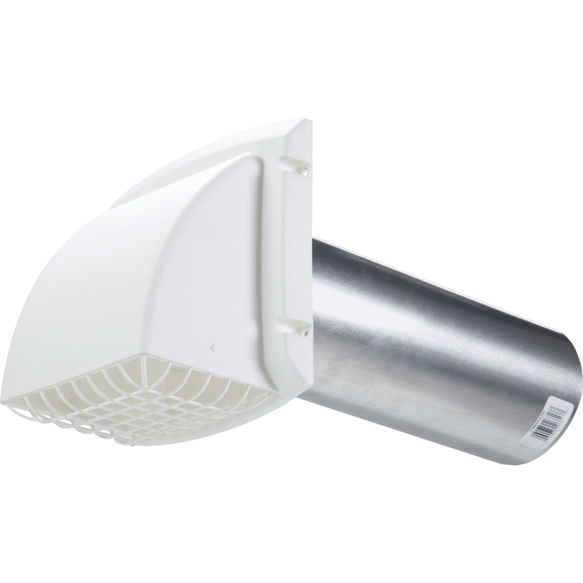 Dundas Jafine ProMax 4 In. White Plastic Dryer Vent Hood