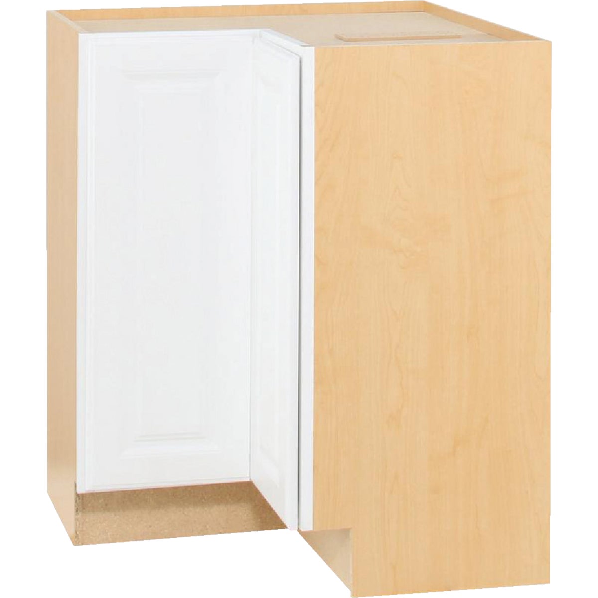 Continental Cabinets Hamilton 36 In. W. x 34-1/2 In. H. x 24 In. D. White Thermofoil Lazy Susan Base Kitchen Cabinet