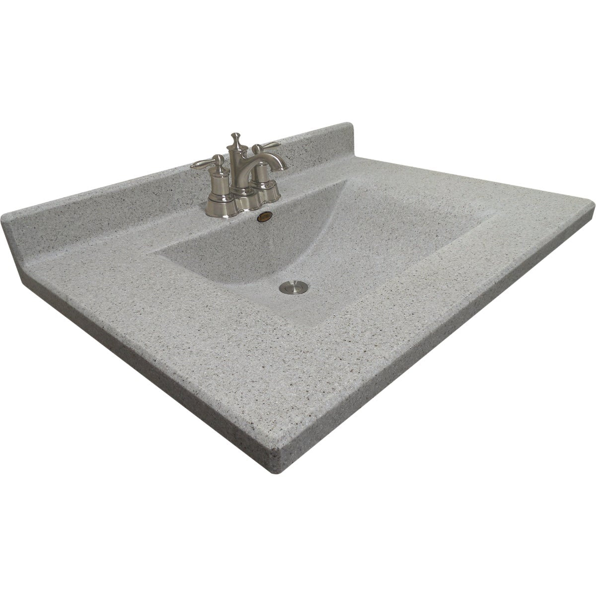 Imperial Marble Ventana 31 In. W x 22 In. D Satin Stone Cultured Marble Vanity Top with Wave Bowl